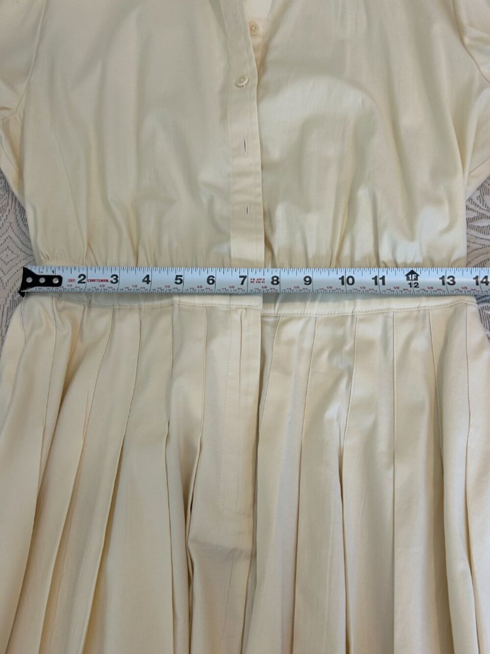 Meshki NWT Aysha Buttoned Linen Mini Dress - Lemon, L - Picture 15 of 15